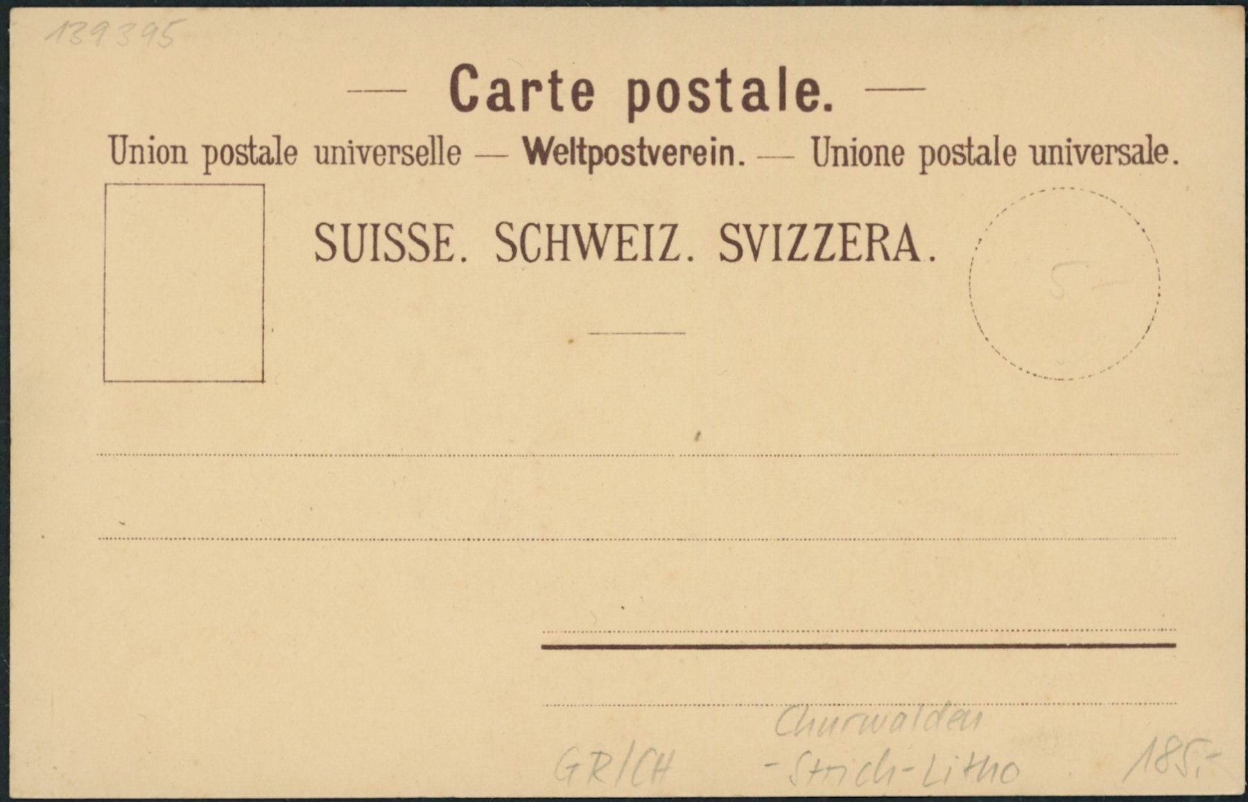 Cartoline postali: GR Churwalden - Litho – Nuovo (secondo la descrizione) da Schindellegi venduto da Jonathan77 1