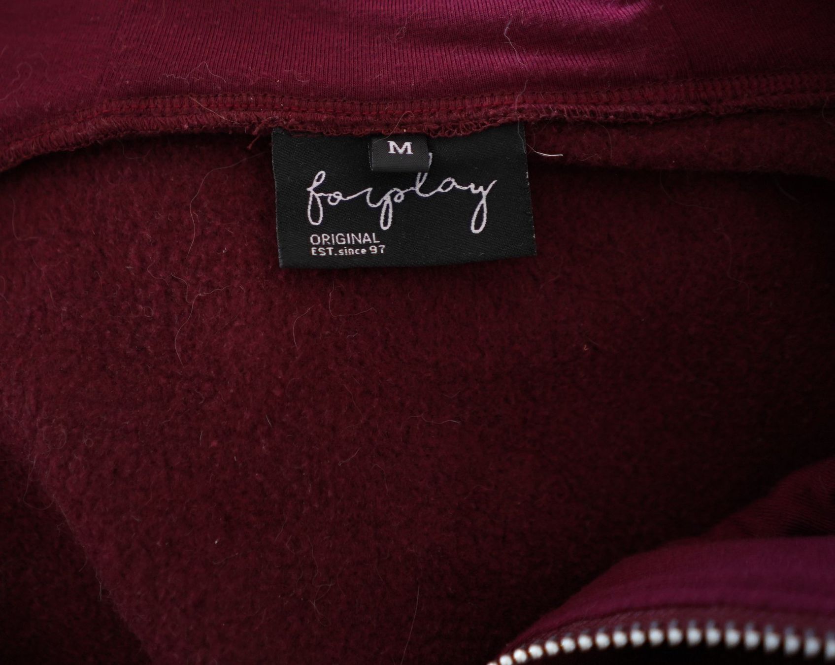 Giacche: Veste bordeaux Forplay à fermeture éclair, taille M – Usato da Grand-Lancy venduto da Morriganne 2