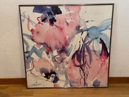 gerahmter Kunstdruck, Reprod. von Mona Arnold, 1983, 70x71cm