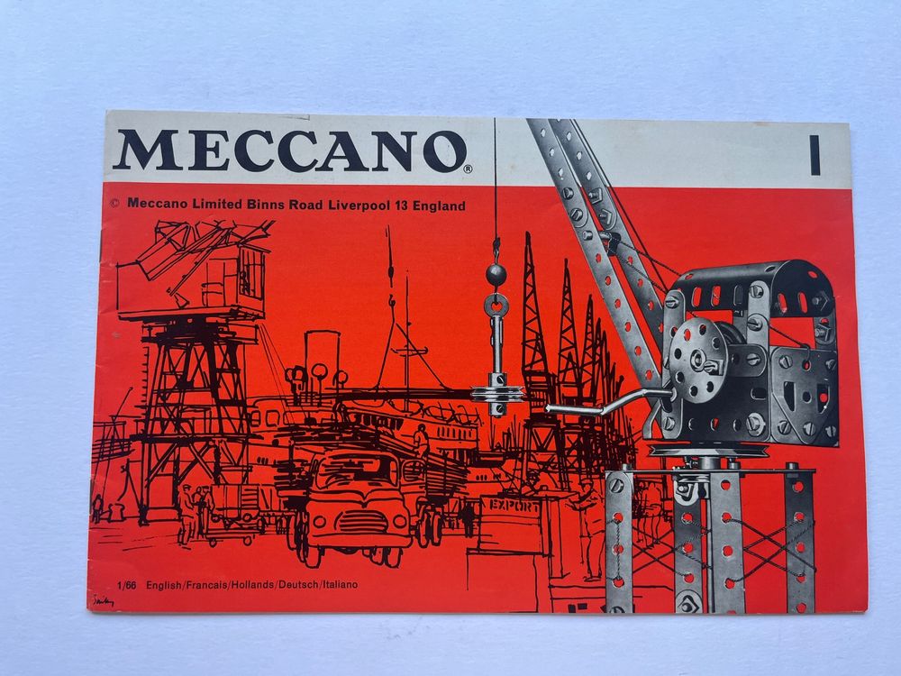 ANCIEN LIVRET / catalogue Meccano manuel d'introduction petit format