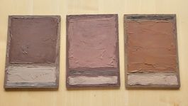 3 kleine Ölbilder 22x16cm