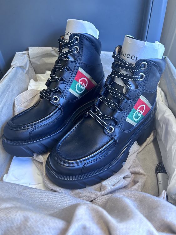 Gucci leather boots 34it 1