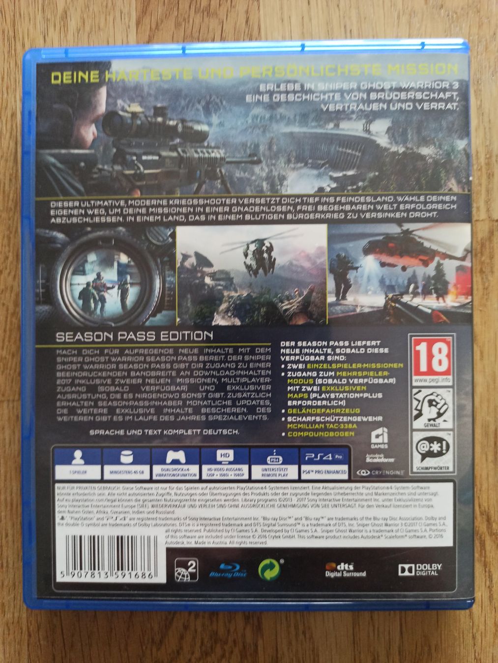 Giochi: Sniper Ghost Warrior 3 PS4 / PS5 TOP – Usato da Oberweningen venduto da mar_87mx 1