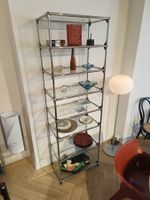 USM Haller Regal mit originalen Glasböden – Chrom / Glas