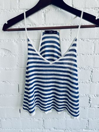 Strick-Top mit Streifenmuster von Mango / Gr. XS