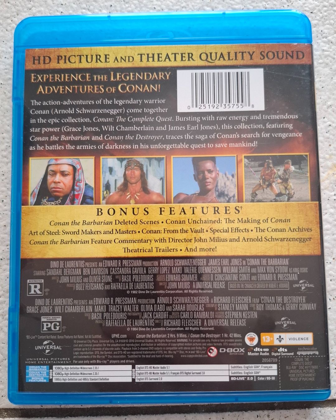 Tutti i DVDs: Schwarzenegger - Conan The complete Journey US Import – Nuovo (secondo la descrizione) da Riehen venduto da DVD-Palace 1