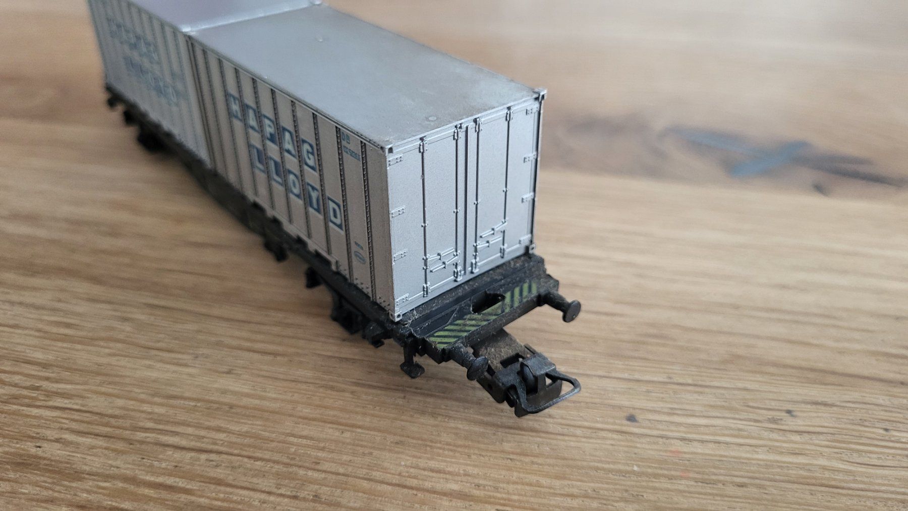 Märklin Modelleisenbahnen: Märklin Hapag Lloyd Containerwagen H0 AC – Gebraucht aus Huttwil von Tgv03 2