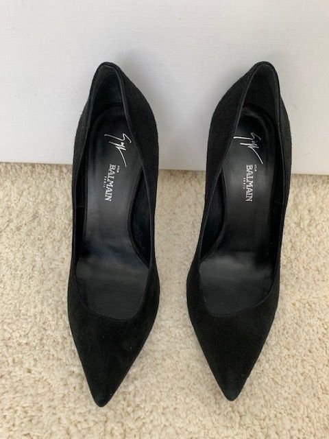 Balmain Damenschuhe: Balmain Christophe Decarnin pumps suede – Neu und originalverpackt aus Dallenwil von ZD2019 1