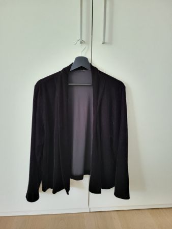 schwarzes Samtjäggli Jacke M
