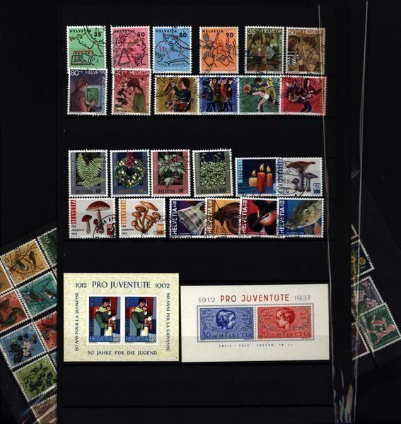 Alle Briefmarken: Pro Juventute SUPER SAMMLUNG - 1990+2 Blocks(PJ256) – Gebraucht aus Seuzach von Harri19 5