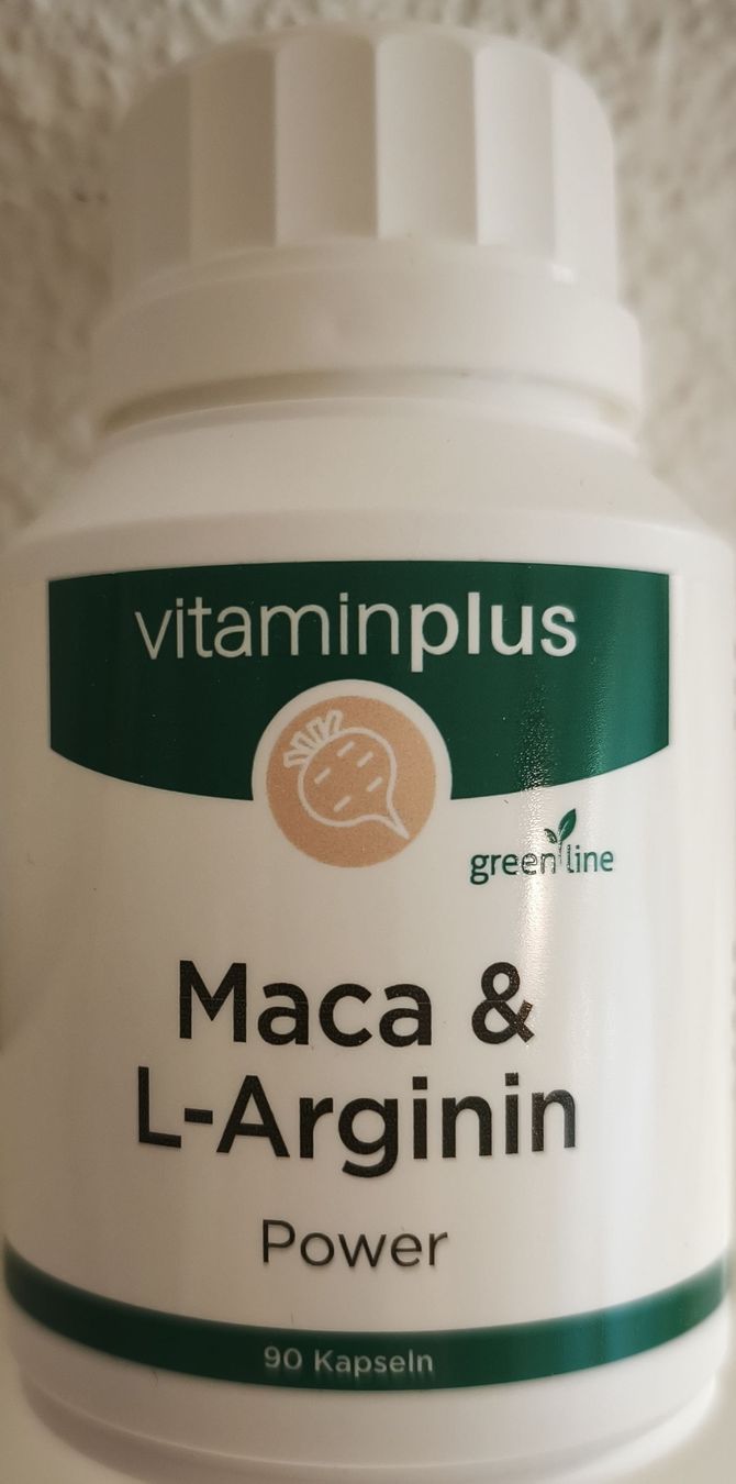 Lebensmittel & Spezialitäten: vitaminplus Maca & L-Arginin Power 90 Kapseln – Neu und originalverpackt aus Uster von Vega56