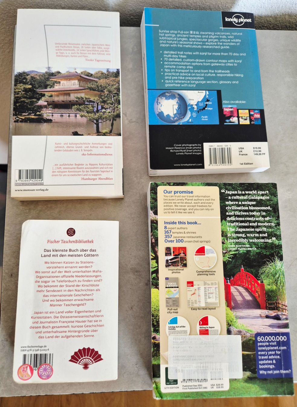 Livres: 4 Japan Reisebücher – D'occasion à Zürich par brifo64 1
