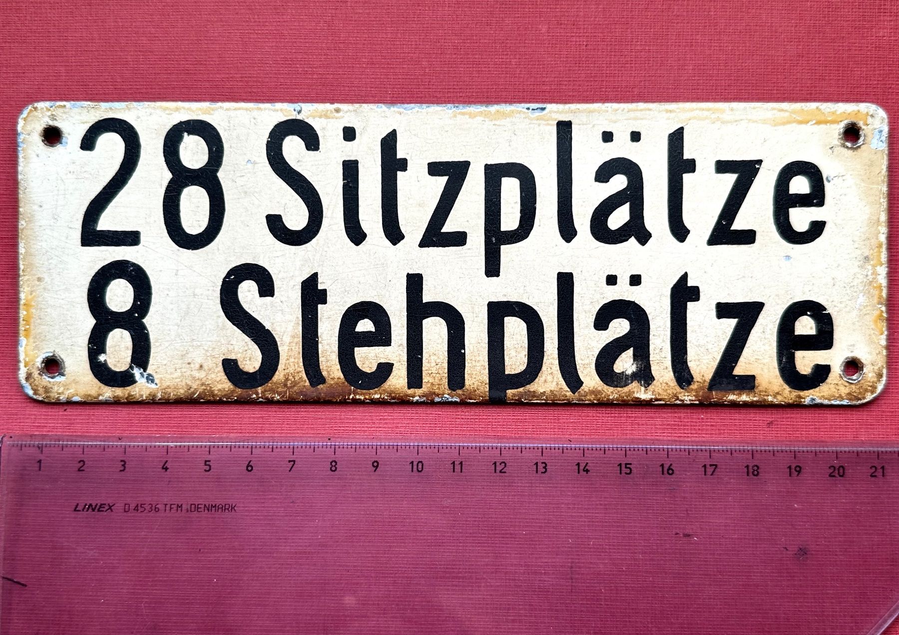 SBB/CFF/FFS Schilder: Antikes Hinweisschild, Emaille Eisenbahn oder Bus, Zug – Gebraucht aus Seltisberg von quadartswiss