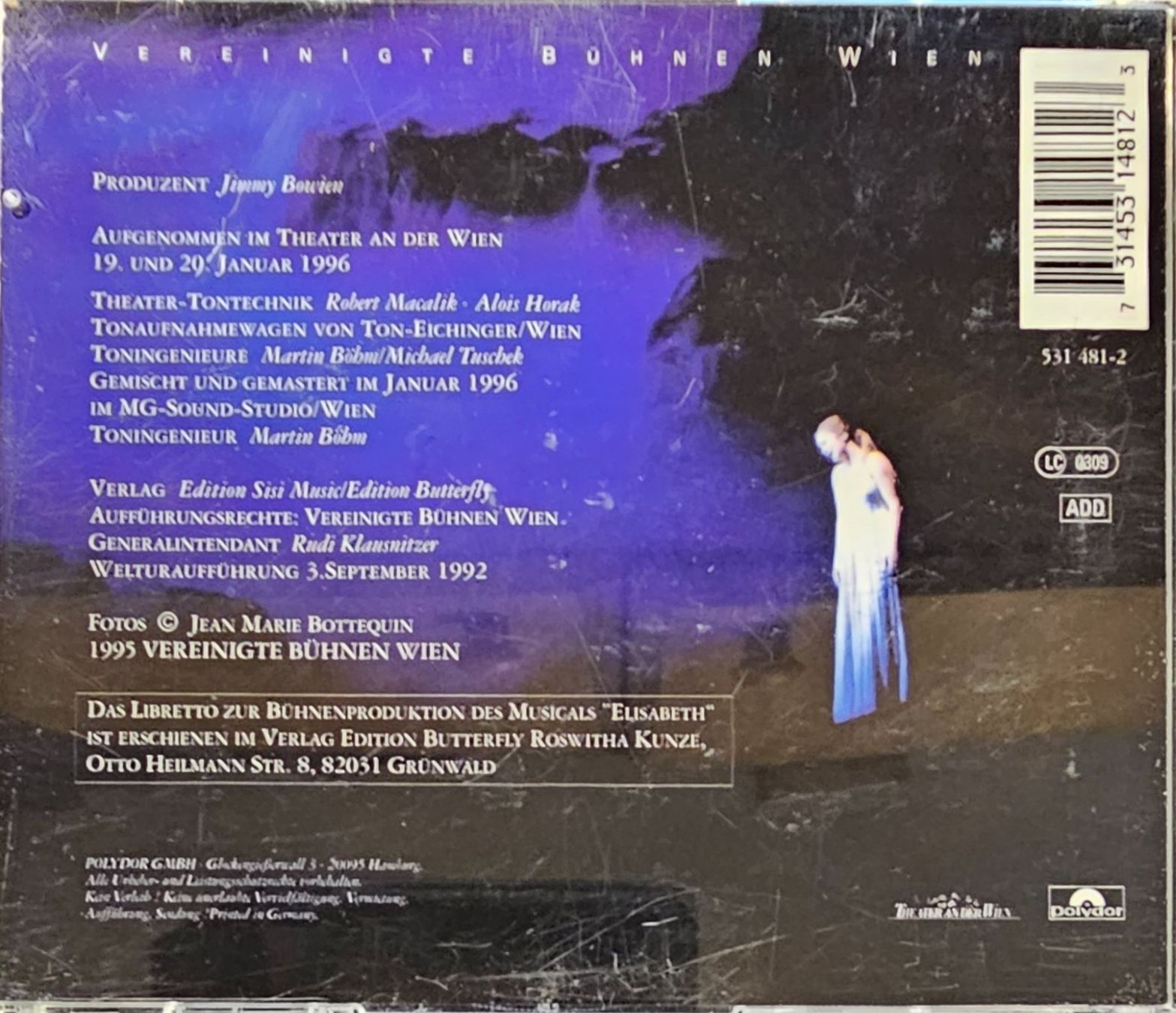 CDs: Michael Kunze & Sylvester Levay – Elisabeth – Gebraucht aus Wahlen b. Laufen von Cg10 1