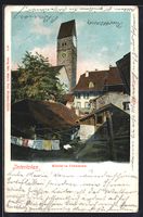 AK Interlaken, Kirche in Unterseen, 1903