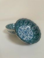Duo, Petits Bols Japonais "Bleu et Blanc" Porcelaine Fine