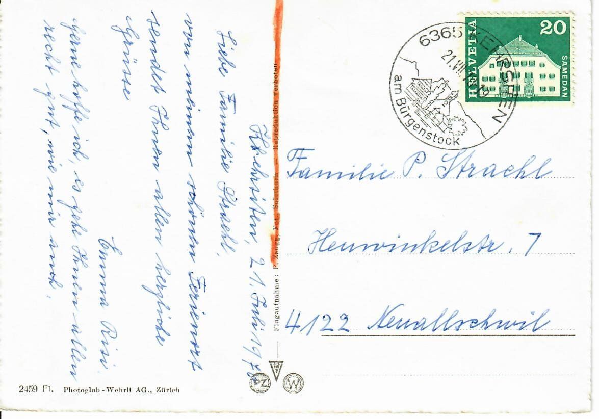 Ansichtskarten: Kehrsiten – Gebraucht aus Hochdorf von Ziegel-16 1