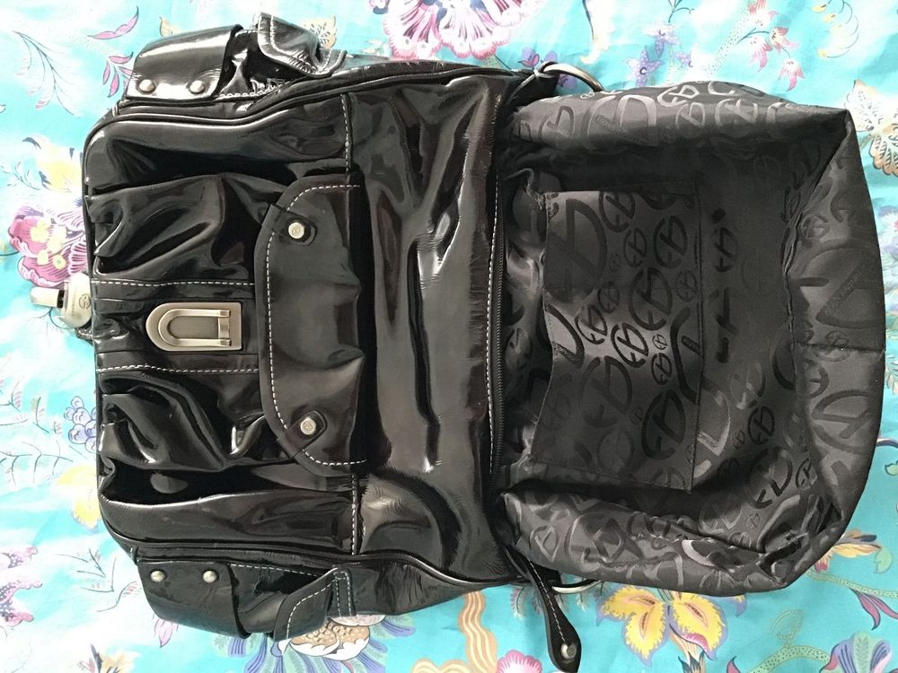 Grand Sac à Main Francesco Biasia - Cuir Ton Or - Occasion Avec Légères Traces Aux Coins