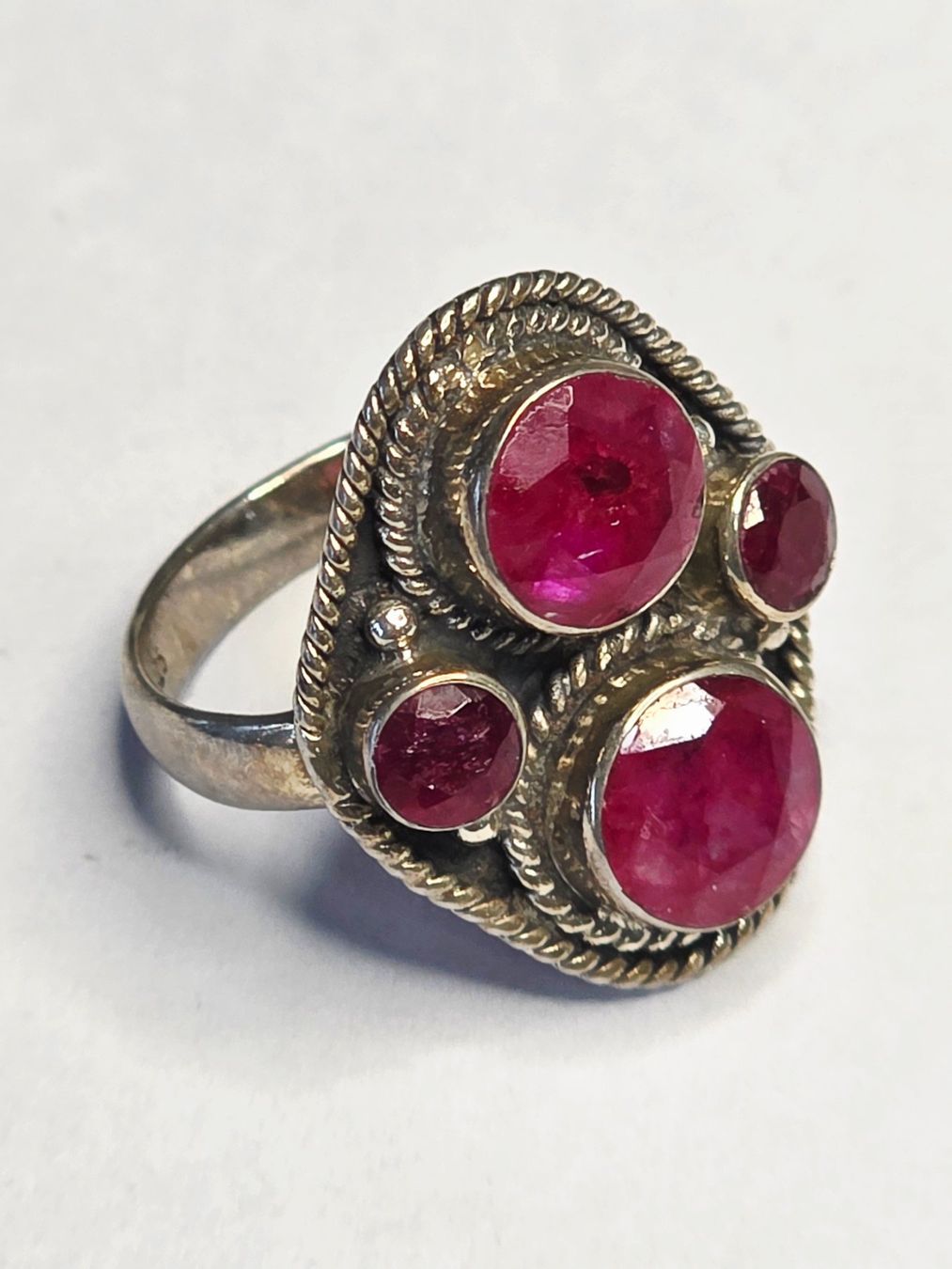 Ringe: Rubin Fingerring in Silber – Neu (gemäss Beschreibung) aus Zürich von Benedikt21 7