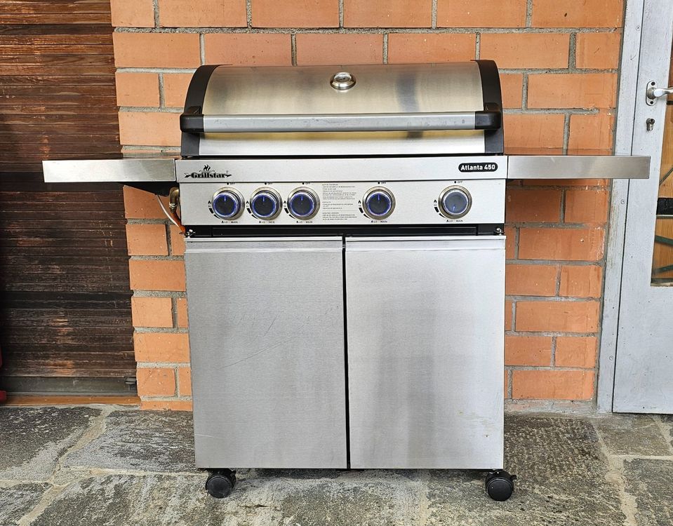 Gasgrill Atlanta 450 Grillstar 4 Haupt + 1 Seitenbrenner Kaufen auf