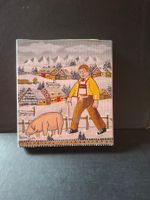 Winter Mini Bild Sau Senn Haus  ** 50