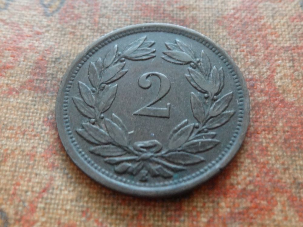 Tutti le monete: 2 Rp. 1879  (A) – Usato da Romanel-sur-Lausanne venduto da Swift13 1
