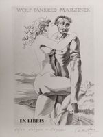 Exlibris Jürgen Czaschka - Original Kupferstich Erotik sign.