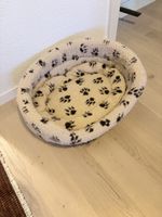 Hundebett Stoff, Schaffelloptik beige, weich, 60 x 50 cm 