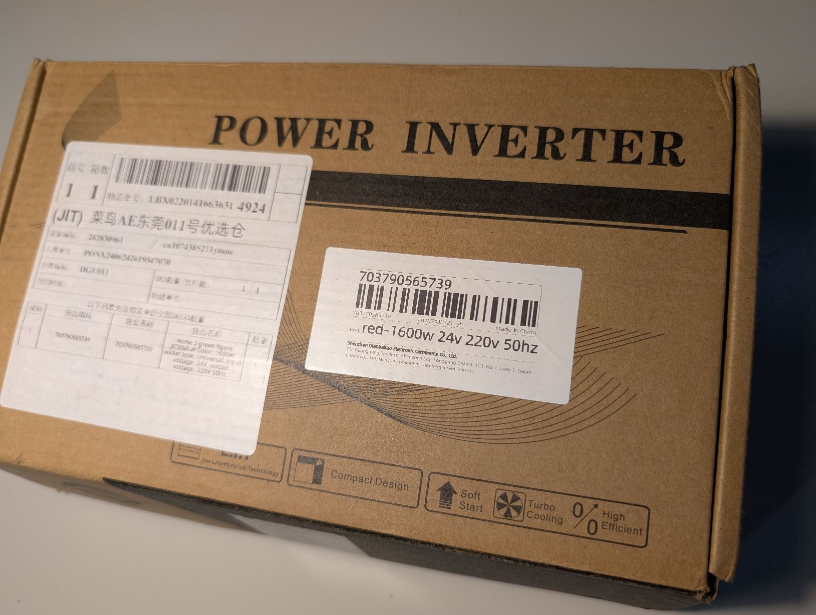 Wechselrichter: Wechselrichter 24V 230V 800W – Neu (gemäss Beschreibung) aus Hinterkappelen von thelars