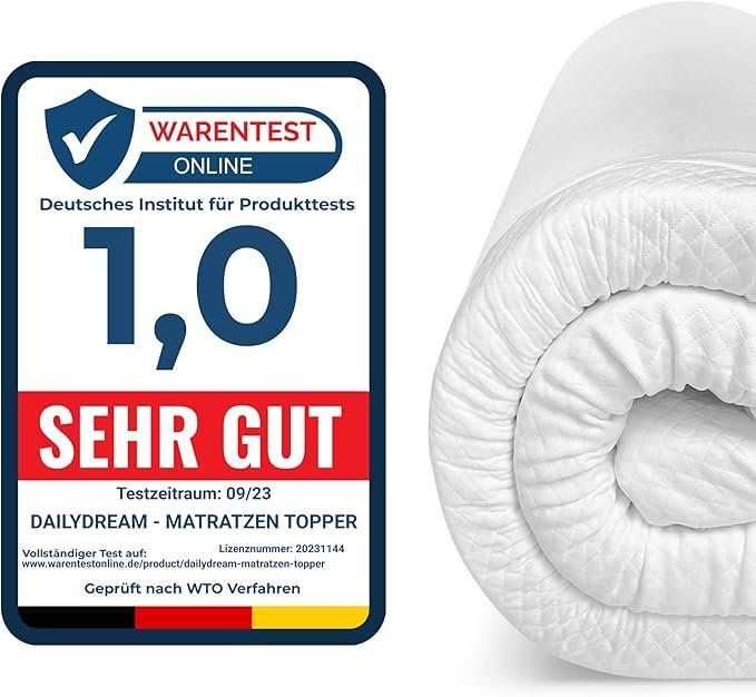 Matelas: Matratzentopper Topper Memory Foam waschbar mit Eckbändern – Neuf avec emballage d'origine à Dörflingen par Nixhub 1