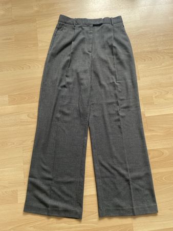 Eleganti pantaloni Zara grigi con strisce, taglia L