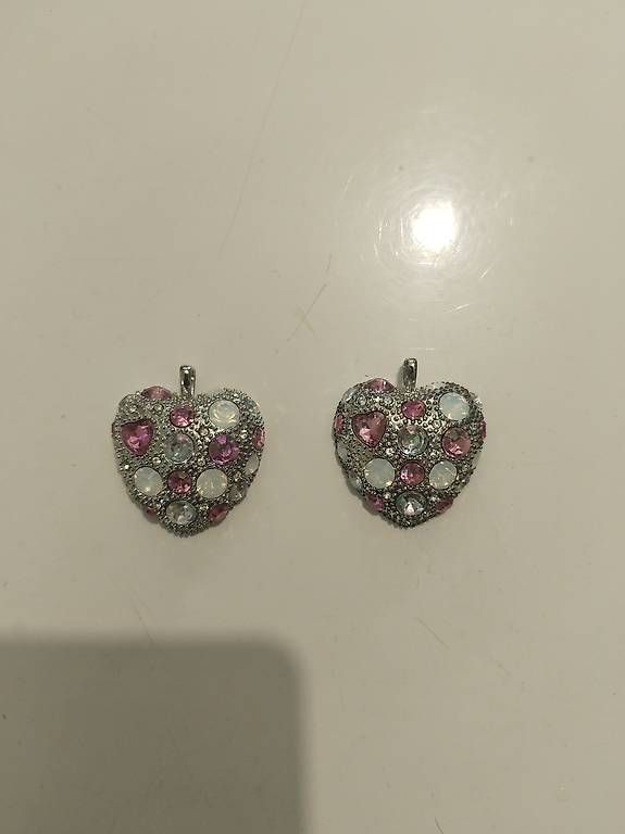 Swarovski Ciondoli: Swarovski Pink Heart Anhänger – Usato da Dulliken venduto da jev_v2cz 1
