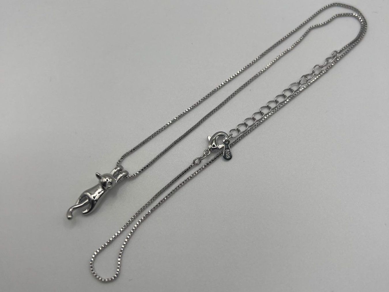 Catenine: Collier en Argent 925 Pendentif Chat – Usato da Praz (Vully) venduto da VVSWISS 1