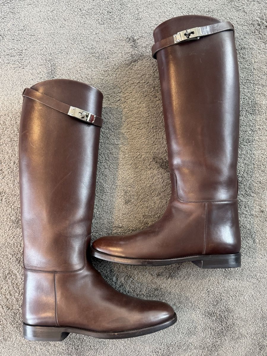 Hermès Scarpe da donna: Hermès Brown Leather Boots  – Usato da Wallisellen venduto da san_c892 1