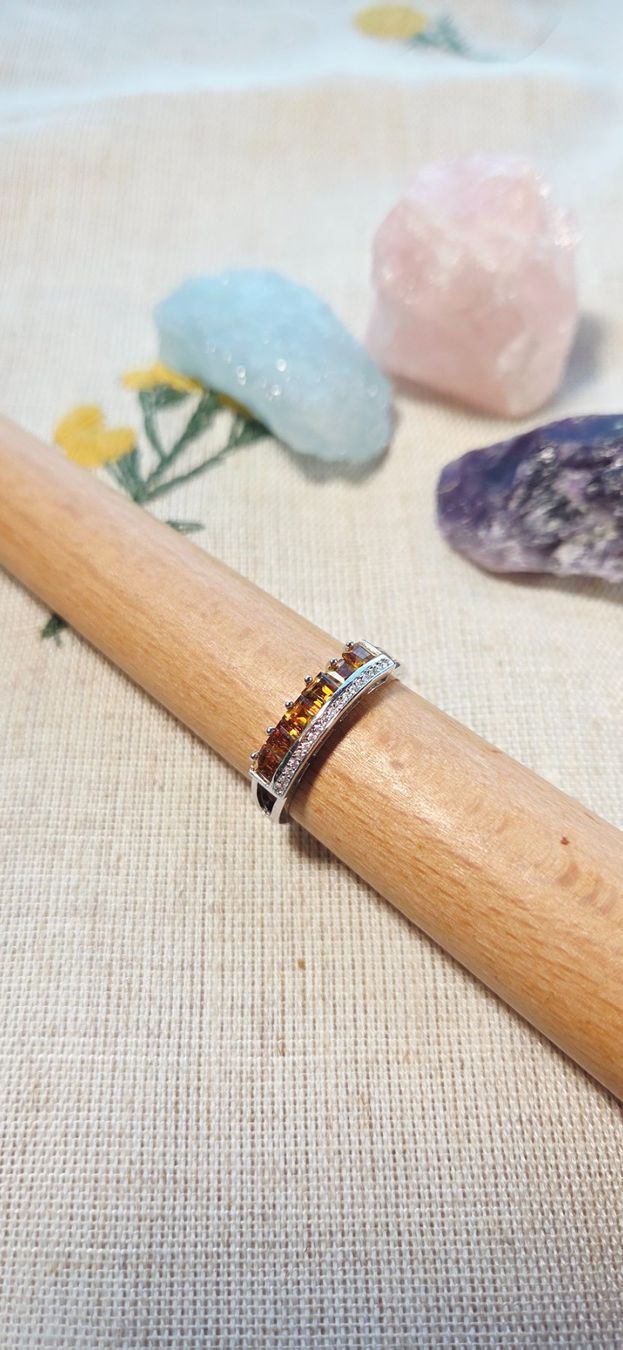 Anelli: NEW - S925 Citrine Ring (Adjustable) – Nuovo (secondo la descrizione) da Zürich venduto da cin_wcf6 1