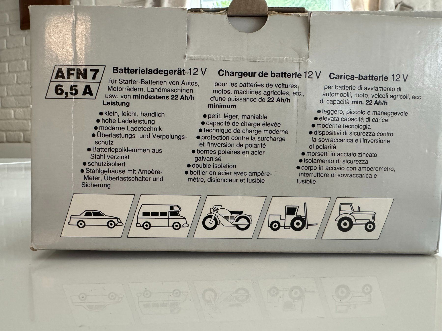 Caricabatterie: MIOCAR AFN 7 Batterieladegerät 12V 6,5 A – Usato da Vaduz venduto da Greenturtle 1