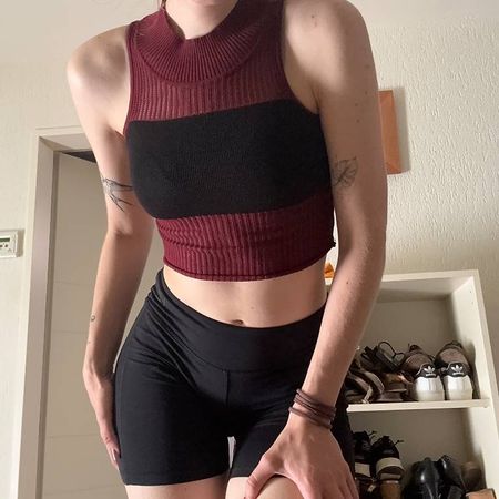 Weinrotes Tank Top
