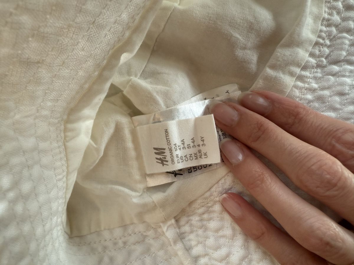 H&M Altro abbigliamento per bambino: Sonnenhut, Gr. 104, weiss, Leinen – Nuovo (secondo la descrizione) da Planken venduto da tbswlch 1