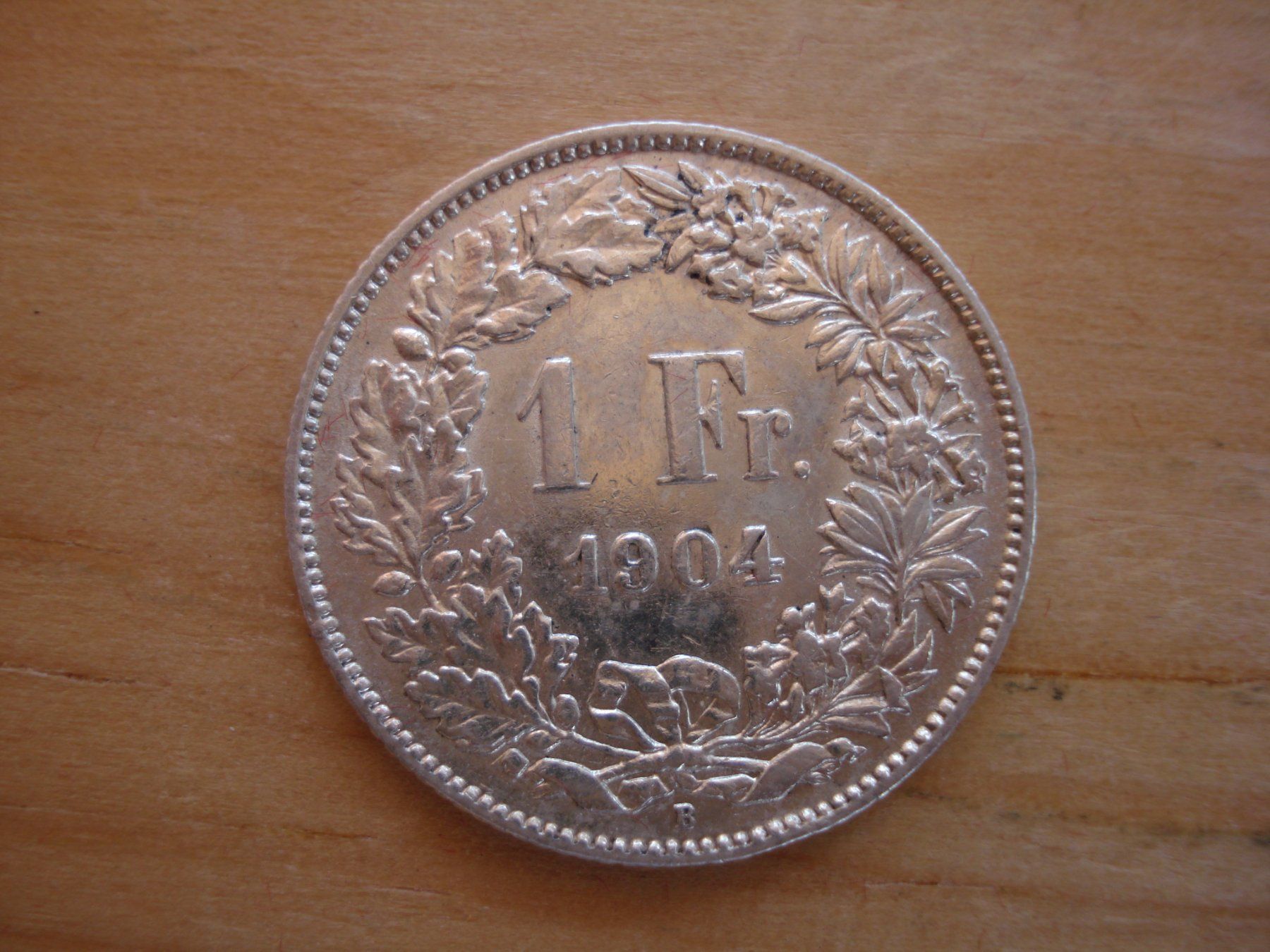 Tutti le monete: (C1) 1 Franken 1904 VZ-UNZ – Usato da Erlach venduto da Net-Coins