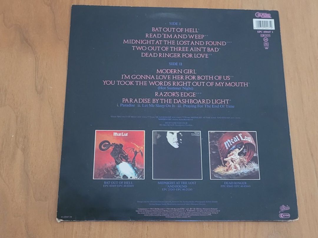Dischi in vinile: LP  Meat Loaf – Usato da Martigny venduto da MZ-67 1