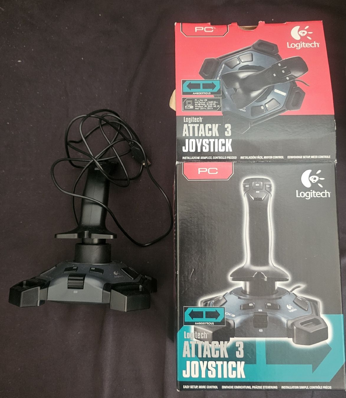 Logitech Controller: Logitech ATTACK 3 JOYSTICK PC neuwertig mit OVP – Neu (gemäss Beschreibung) aus Frauenfeld von LosterCH