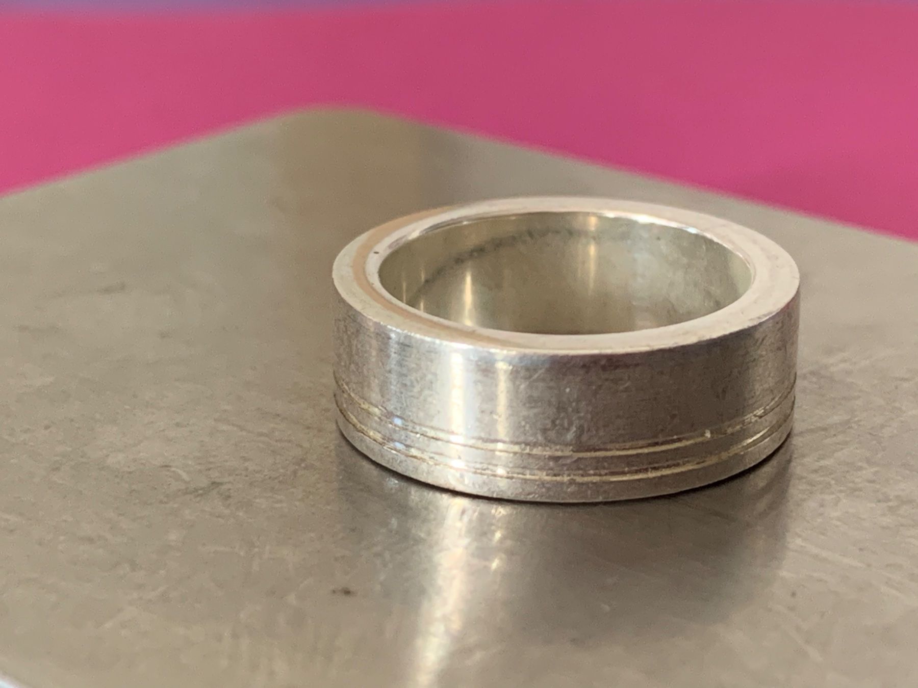 Anelli: Silberring Klassisch 2RILLEN (52) – Usato da Laufen venduto da belleskulptur 2