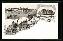 Litho Rapperswil, Schloss, Rathaus, Ansi
