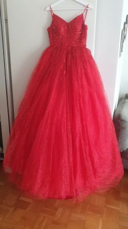 Ballkleid Abschlusskleid Hennakleid rot Gr. 38 cm bis 44 cm