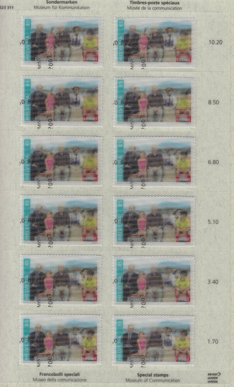 Tutti i francobolli: 1231+1232 FD-Eckstempel, 2 Bogen mit den 12 Serien – Usato da Spreitenbach venduto da Lienbi01