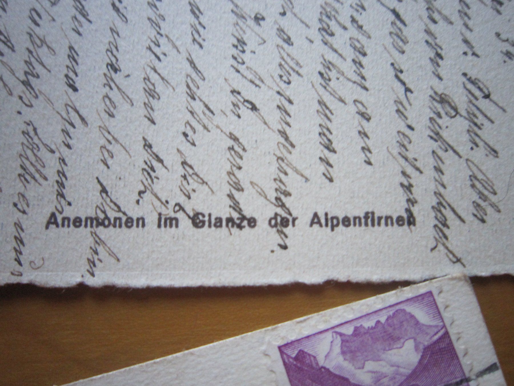 Ansichtskarten: No2 Postkarten Anemonen ab 1934 – Gebraucht aus Gordola von Polentaefung 5