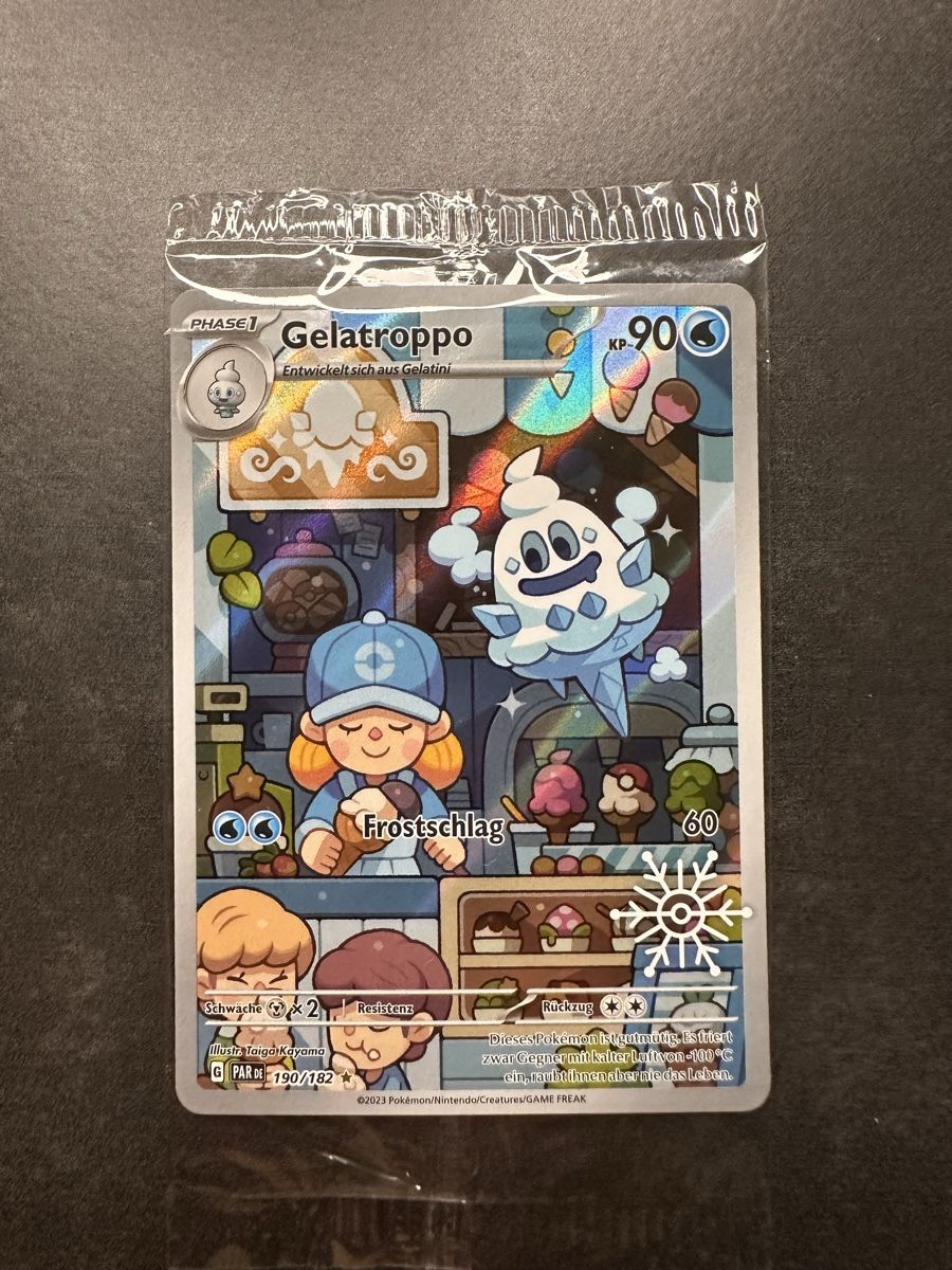 Pokémon Carte collezionabili: Pokémon Gelatroppo 190/182 DE 2023 – Nuovo e nell'imballaggio originale da Walliswil b.Wangen venduto da Swiss-Trading-Bros