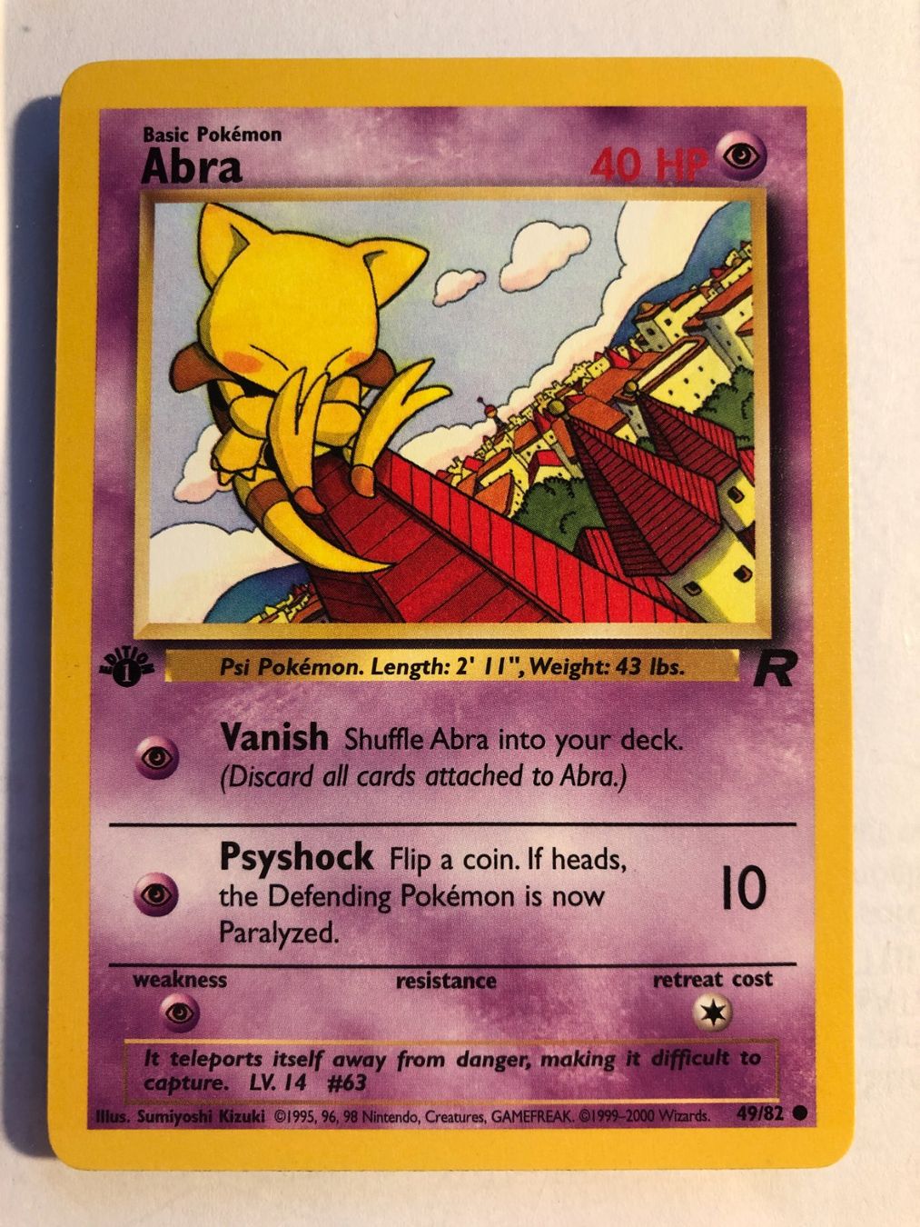 Pokémon Carte collezionabili: Abra 1st Team Rocket - MINT - ab 1.- – Usato da Giubiasco venduto da dan_pr8b