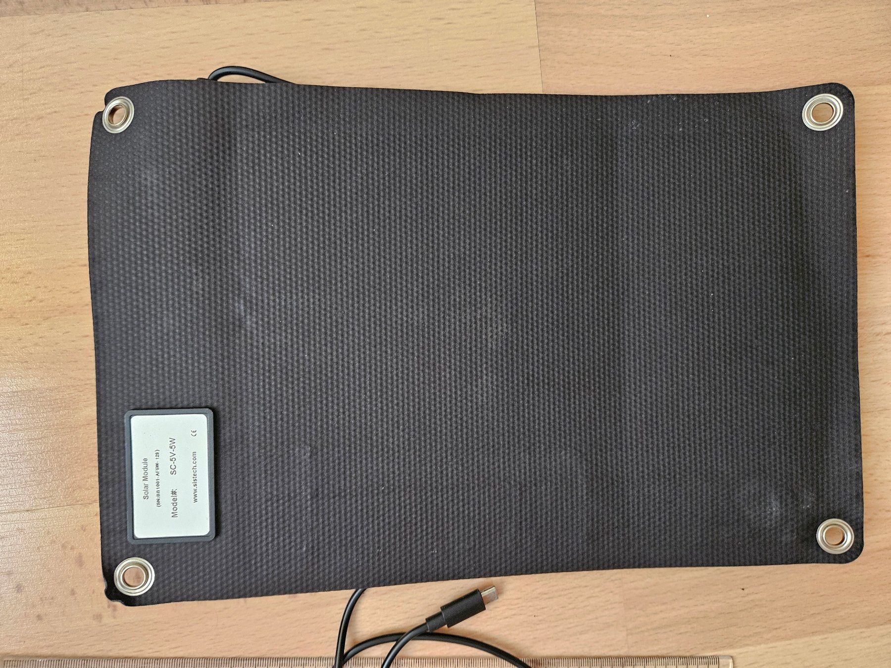 Solargeräte und Solarprodukte: Solartpanel SIStech 5W gebraucht mit USB-C – Gebraucht aus Thun von kabulos 2