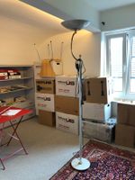 Stehlampe modern elegant mit Deckenstrahler